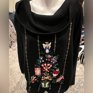 Victoria‎ Jones Beaded Christmas Sweater